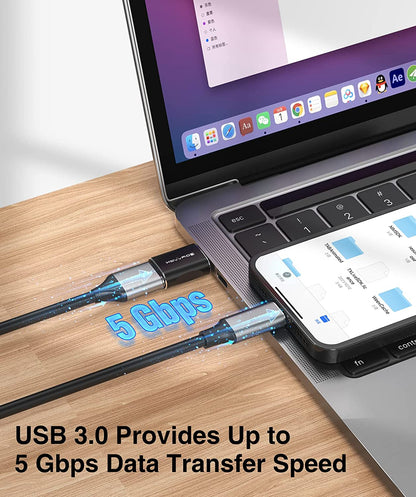 USB C to USB 3.0 Adapter 4 Pack, USB C Male to USB Female Adapter, USB-C to USB-A Adapter, Type C to USB Adapter Compatible with Ipad Iphone Max Airpods 3 Samsung Galaxy and Other Type C Devices Etc