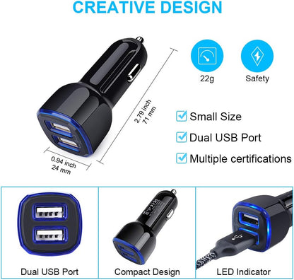 Type C Charger Cable Fast Charging Wall Charger,Car Adapter,Usb C Cable