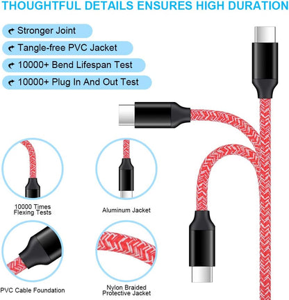 Type C Charger Cable Fast Charging Wall Charger,Car Adapter,Usb C Cable